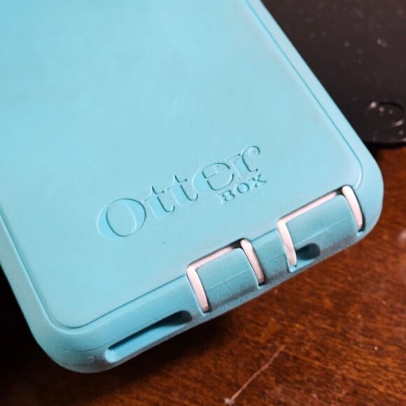 Otterbox iPhone 6 6S Phone Protective Case Light Blue Brand White Clip Holster - Picture 9 of 11